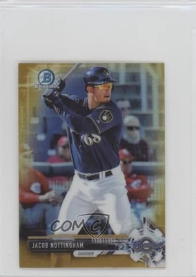 2017 Bowman Chrome Minis Prospects Gold Refractor /50 Jacob Nottingham #BCP159 - Image 1 of 2