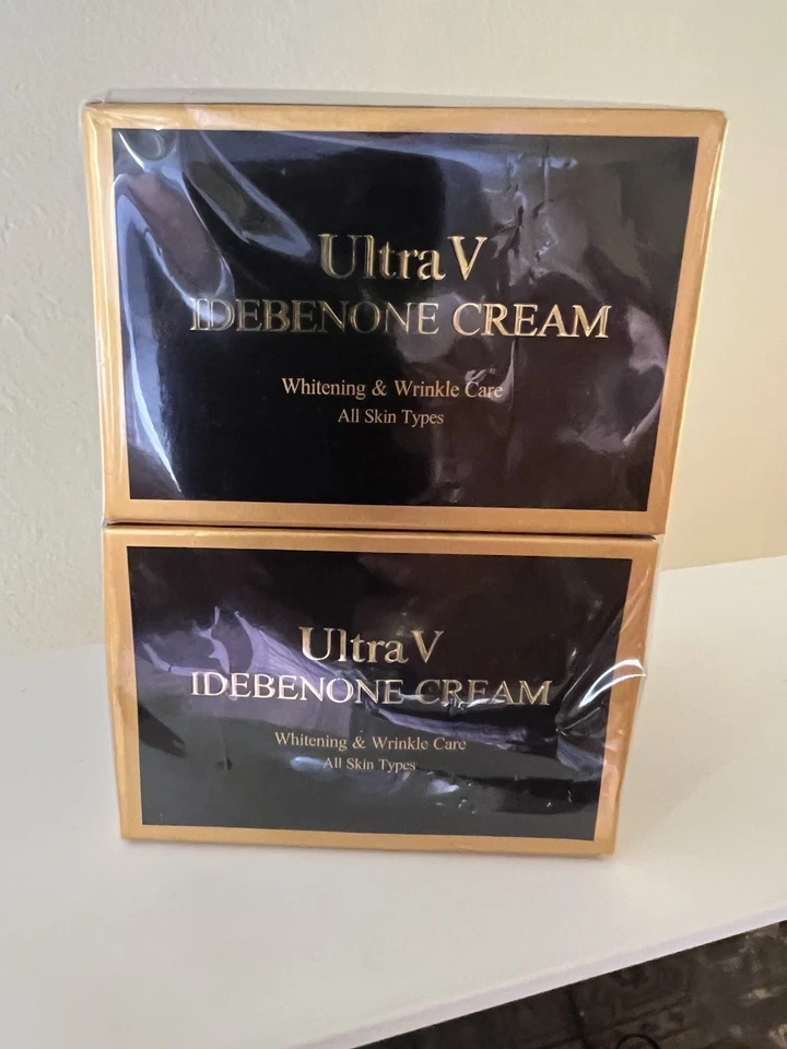 Ultra V Idebenone Crema 50 ml (1,69 oz) Blanqueadora Antiarrugas K-Beauty, Lote de 2, Foto 1 de 2