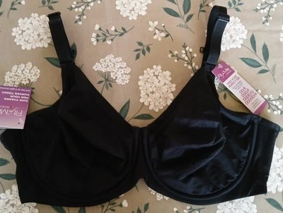 Fit for Me Bra 38DD Black Unlined Underwire Full Coverage Estilo Smoothing  - Image 1 of 4