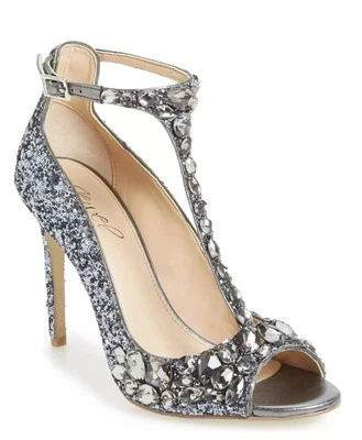 Женские сандалии на шпильке Jewel Badgley Conroy Mischka с Т-образным ремешком размер 8,5 - Изображение 1 из 4