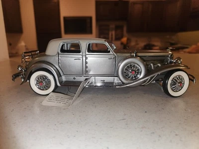 Franklin Mint 1933 Plata Duesenberg SJ Veinte Grandes Papeleo y Exhibición! SIN caja Foto 1 de 4