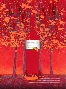 TURNING LEAF WINE AD #14 RARE 2005 OOP  - Picture 1 of 2