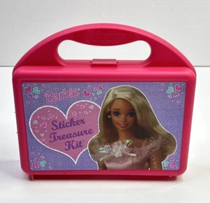 Sandylion Barbie Sticker Schatzset NUR AUFBEWAHRUNGSKOFFER/BOX rosa Mattel 90er Vintage - Bild 1 von 15