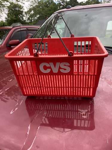 CVS Drug Store Vintage Shopping Grocery Basket Metal Handle Pharmacy | eBay