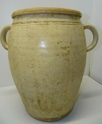 ANCIEN POT TERRE CUITE GRAND POT A GRAISSE CHARNIER déco jardin véranda  - Photo 1/4