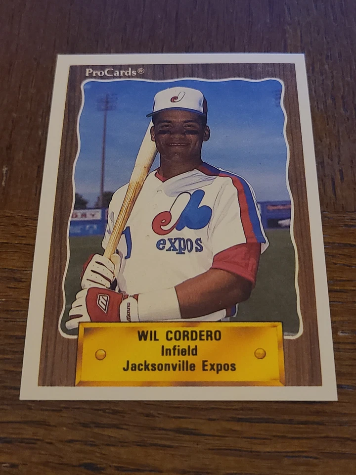EXPOS WIL CORDERO 1990 PROCARDS JACKSONVILLE EXPOS MINOR LEAGUE #1381 - Image 1 of 1