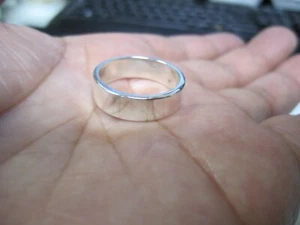 NEU LQQK 925 Sterlingsilber Bandring Größe 9 Unisex Hochzeit Freizeit KOSTENLOSER VERSAND - Bild 1 von 10