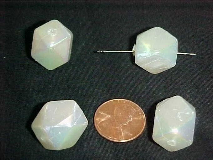 12 TETRADECÁGONO ACRÍLICO AB PERLA ITALIANA VINTAGE FACETADO 16mm. CUENTAS L841 Foto 1 de 2