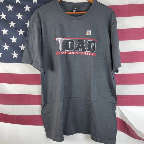 Troy University Trojans Proud Dad T-Shirt 2XL Parent College NWT Cover