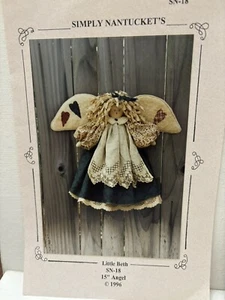 Simply Nantucket's SN-18 LITTLE BETH Wall Hanging Angel Pattern 1996 - Picture 1 of 14
