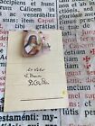 RARE RELICS ex-voto St Therese's J.I.: Hand-painting Therese's J.I.+silver Heart