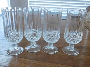 Four Cristal d'Arques-Durand Longchamp Iced Tea glasses - Picture 1 of 7