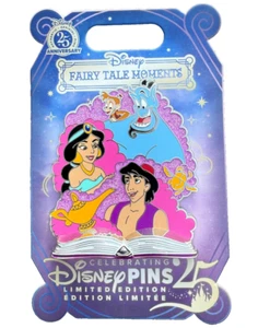 WDW Disney World 2025 Aladdin & Jasmin with Genie Fairy Tale Moments LE Pin - Bild 1 von 1