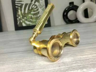 Handmade Binocular Polished Antique Nautical Opera Glasses Spyglass Scouts Solid - Image 1 of 4