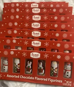 Sweet Smiles Neu Posten/8 verschiedene Weihnachtsfiguren mit Schokoladengeschmack 1,4 Unzen - Bild 1 von 4