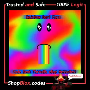 ROBLOX Celebrity Series 2 Rainbow Barf Face Toy Code ⚡24/7 INSTANT DELIVERY⚡ - Picture 1 of 3