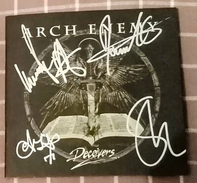 Arch Enemy "Deceivers" Signed Digipack CD - Photo 1/3