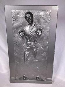 Star Wars HAN SOLO IN CARBONITE 3D Sculpted 18" LED Desk Statue w Wall Mount - Picture 1 of 12