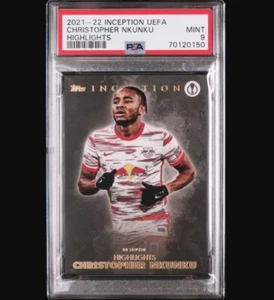 2021-22 Topps Inception UEFA Christopher Nkunku Highlights PSA 9 MINT POP1 - Bild 1 von 2
