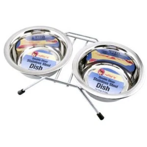 Westminster Pet Products 16 oz Stainless Steel Double Diner Bowl - Picture 1 of 1