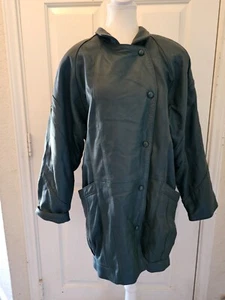 Vintage Alberto Tesatti grüne Echtlederjacke Damengröße 12 " - Bild 1 von 21