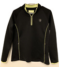 Wimbleton Championship Girls 16 Black Jacket Long Sleeve 1/4 Zip Pullover Tennis