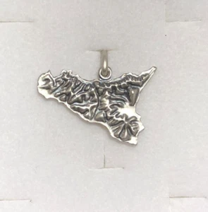 Sicilia ciondolo in argento -Gioielleria Ottaviani Roma dal 1894 - Imagen 1 de 2