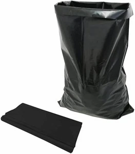 500G RUBBLE BAGS Heavy Duty Tough Builder Refuse Bin Liners Waste BLACK Sacks UK - Picture 1 of 4