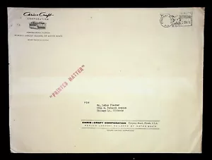 Chris Craft Motor Boats Pompeo Beach FL 1950's Mailer Envelope 101624WNON-F2 - Picture 1 of 2