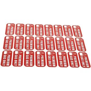 24pcs Premium Gas Only Stickers 1 x 2 inch for Cars Motorcycles Boats & Tools - Picture 1 of 6
