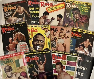 1967 The Ring Boxing Magazine Complete Year Jan to Dec Lot of 12 Magazines - Image 1 of 4