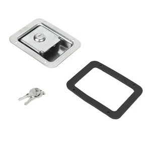 Stainless Steel RV Trailer Paddle Door Latch Handle Truck Tool Box Lock - Large - Picture 1 of 9