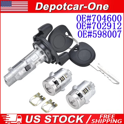 Ignition Switch & Front Door Lock Cylinders for Chevy Astro S10 GMC Savana Yukon - Image 1 of 4
