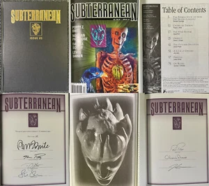SUBTERRANEAN MAGAZINE #3 SGND ltd ed JK Potter Poppy Z Brite Schow Shiner sci-fi - Picture 1 of 11