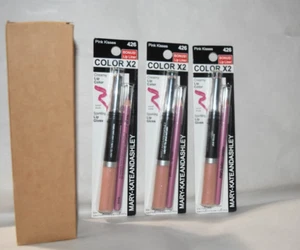 3 Packungen Mary Kate & Ashley Lip Color Lipgloss Duo + Lipliner ~ 426 Pink Kisses - Bild 1 von 3