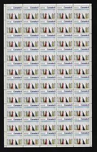 Canada Stamps — Full Pane of 50 — 1974, Christmas / Nativity #650 / MNH - Picture 1 of 1