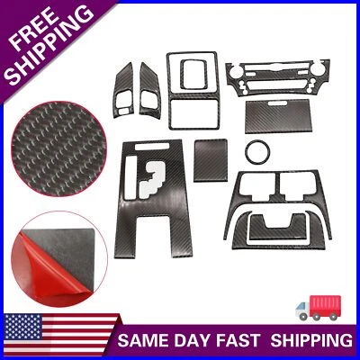 Juego completo de 12 cubiertas interiores de fibra de carbono para LEXUS IS250 IS350 2007-12 Foto 1 de 4