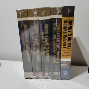 Johnny Carson VHS His Favorite Moments New Set of 5 sealed King Of Late Night - Picture 1 of 8
