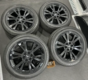 EXPEDITION BLACK 22" FORD PLATINUM OEM FACTORY WHEELS TIRES F-150 LIMITED RIMS - Picture 1 of 24