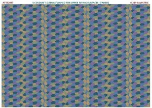 Aviattic ATT32017 1/32 5 color lozenge joined upper flying surfaces faded decal - Picture 1 of 1