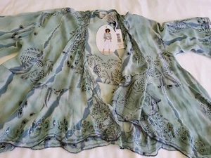 Brand New Ladies Caju Mint Green Shrug Jacket With Beaded Embellishments Size 10 - Picture 1 of 10
