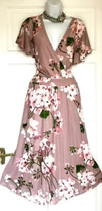 JOLIE MOI MIDIKLEID BLUMENDRUCK ANLASS PARTY GRÖSSE 20 NEU mit Etikett - Bild 1 von 8