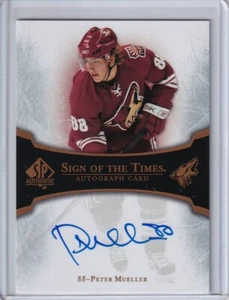 2007-08 SP Authentic Sign of the Times #PM Peter Mueller AUTO - Phoenix Coyotes - Picture 1 of 2