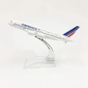✈️ 16cm 1:400 AIR France airplane model A380 airplane model gift collection - Picture 1 of 6
