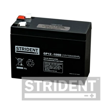 Pair of Strident 10ah 12v Batteries, Suitable for Mobility Scooters