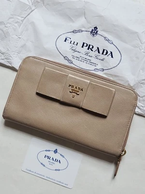 Portafoglio Prada Saffiano Fiocco Cammeo Wallet  - Immagine 1 di 4
