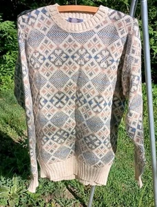 Vintage Pendleton Crewneck Sweater Pure Virgin Wool Made In USA Size L - Picture 1 of 8