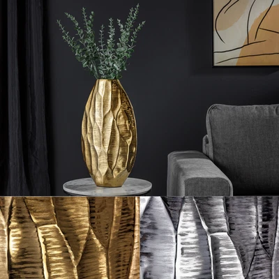 Elegante Vase ORGANIC ORIENT 44cm FARBWAHL Hammerschlag Design Dekovase - Bild 1 von 4