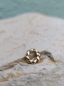 Authentic Pandora ALE 14k Solid Yellow Gold Spacer Bead Charm Signed 58.5 ALE - Picture 1 of 18