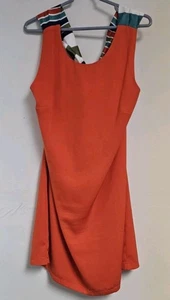 Minikleid Lulu's XL Joyful rot orange zum Binden - Bild 1 von 4